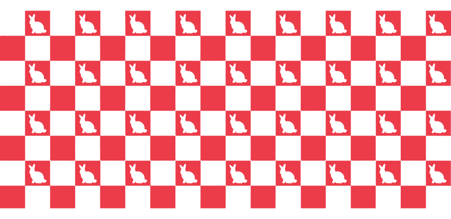 Crackers Rabbit Pattern - UV DTF Libbey Glass Wrap - Buy Bulk DTF