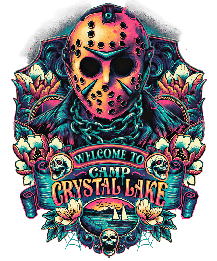 Crystal Lake Jason Fan Art - Ready To Press DTF Transfer - Buy Bulk DTF