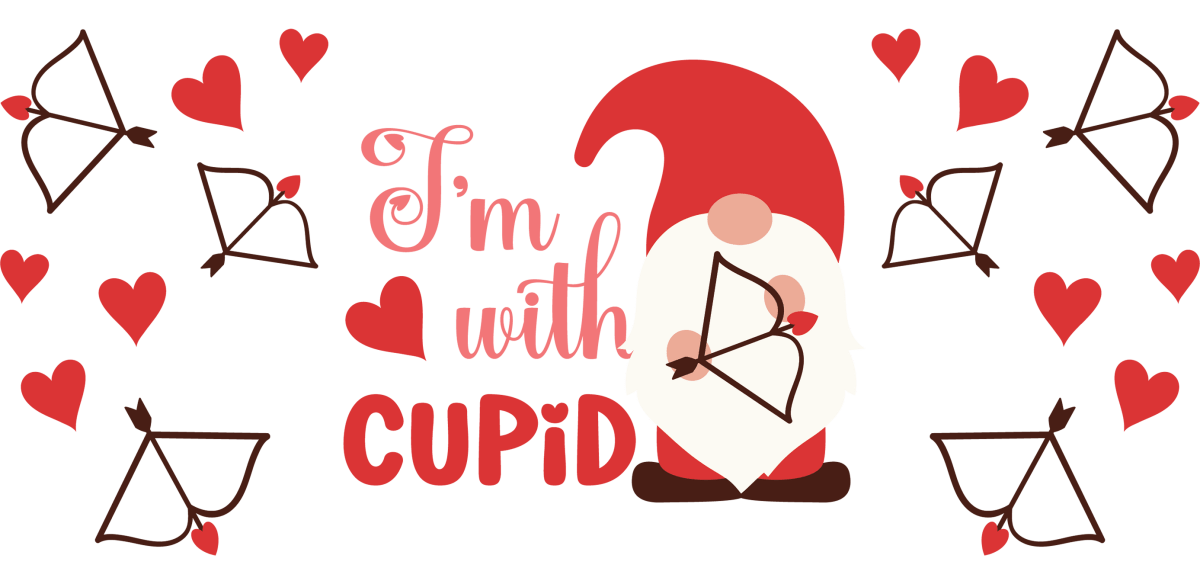 Cupid Gnome Libbey - UV DTF Libbey Glass Wrap - Buy Bulk DTF