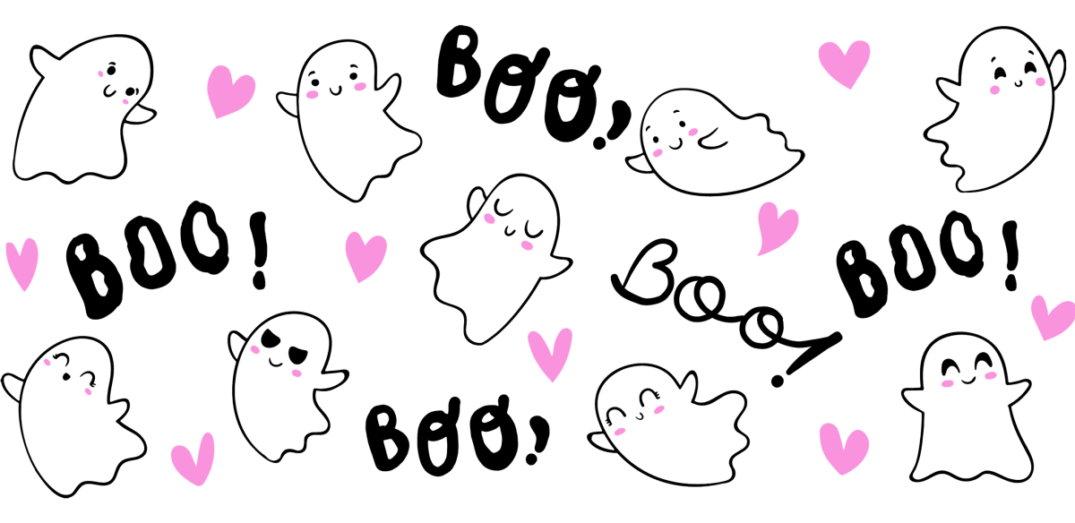 Cute Ghost - UV DTF Libbey Glass Wrap - Buy Bulk DTF