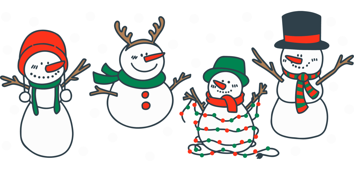 Cute Snow Man UV DTF Libbey Glass Wrap - Buy Bulk DTF