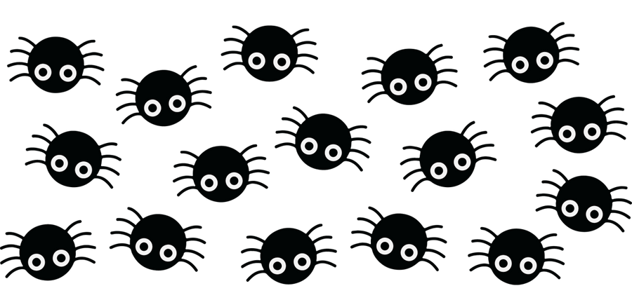 Cute Spider - UV DTF Libbey Glass Wrap - Buy Bulk DTF