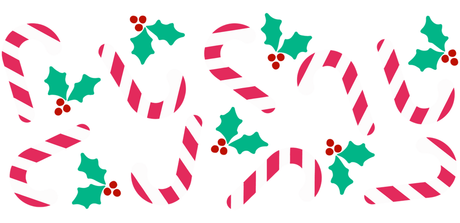 Cute Xmas UV DTF Libbey Glass Wrap - Buy Bulk DTF