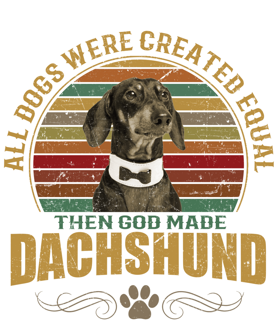 Dachshund Dog Lover Unisex Men’s T-Shirt Ready To Press DTF Transfer - Buy Bulk DTF