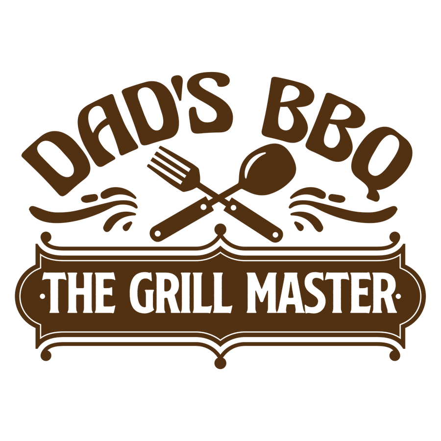 Dad_s BBQ The Grill Master - Ready To Press DTF Transfers - Buy Bulk DTF