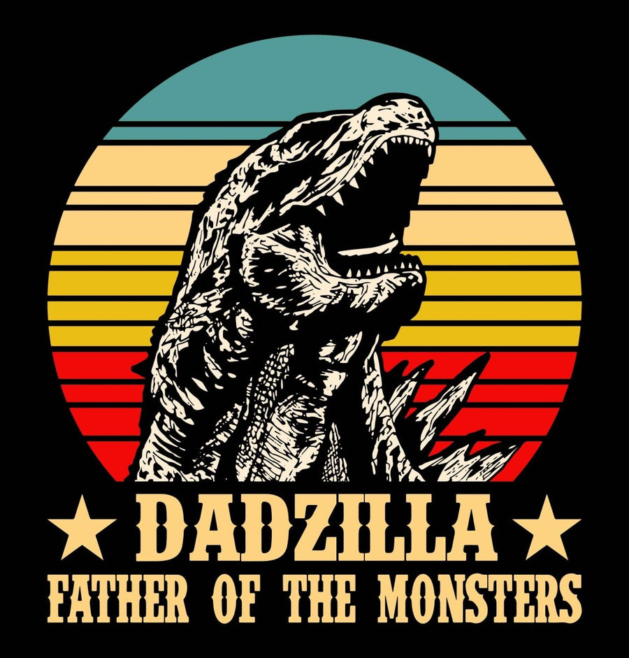 Dadzilla Fathers of the Monsters Ready To Press DTF Transfer - Buy Bulk DTF