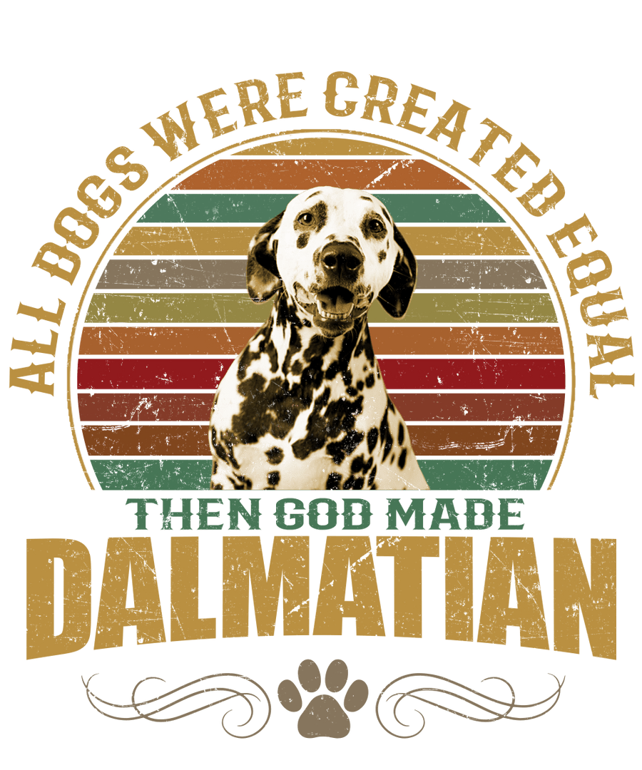 Dalmatian Dog Lover Unisex Men’s T-Shirt Ready To Press DTF Transfer - Buy Bulk DTF