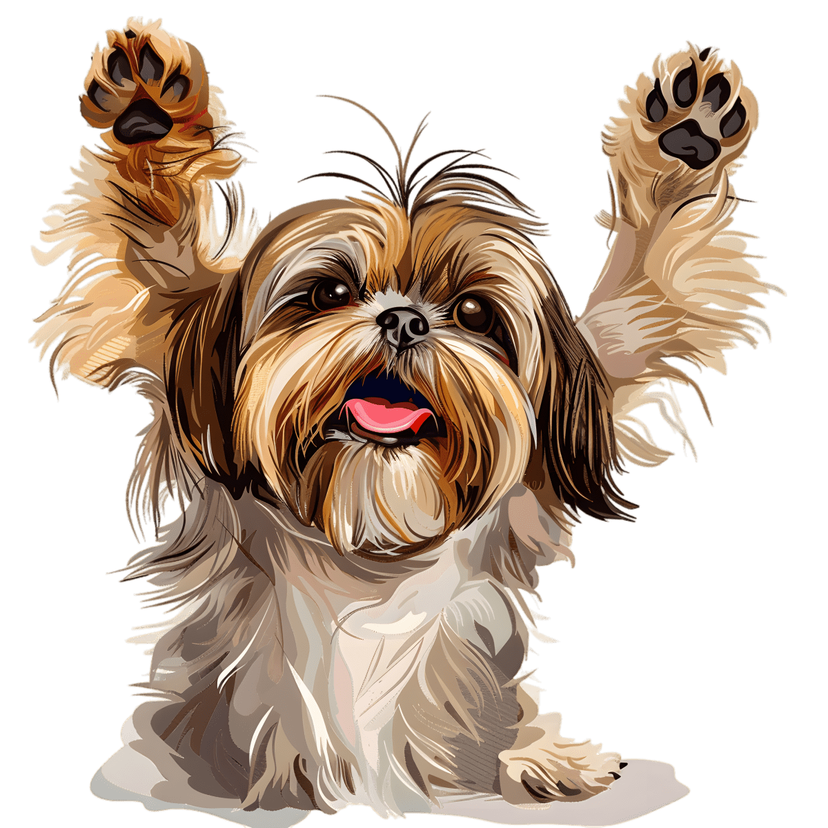 Dancing Shih Tzu - Ready To Press DTF Transfers - Buy Bulk DTF