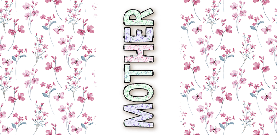 Delicate Delight - UV DTF Libbey Glass Wrap - Buy Bulk DTF