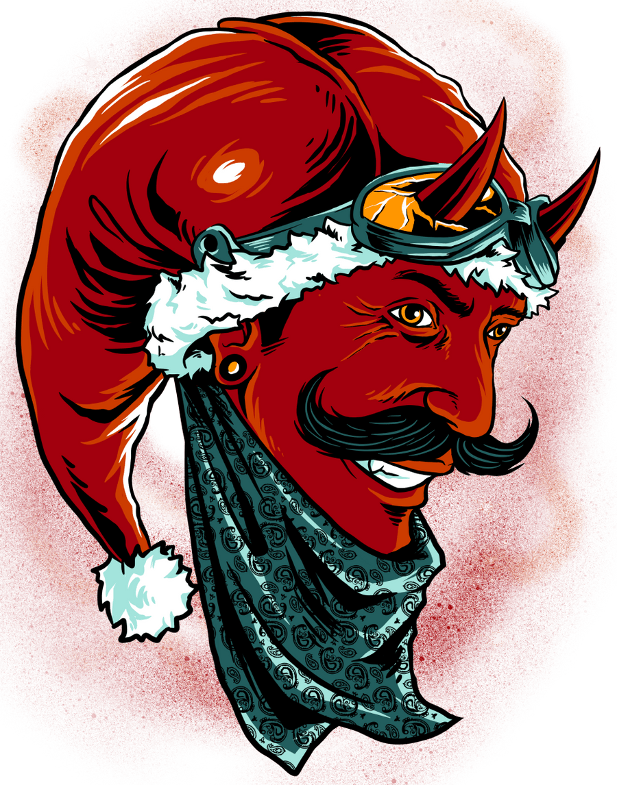 DEVIL SANTA Ready To Press DTF Transfer - Buy Bulk DTF
