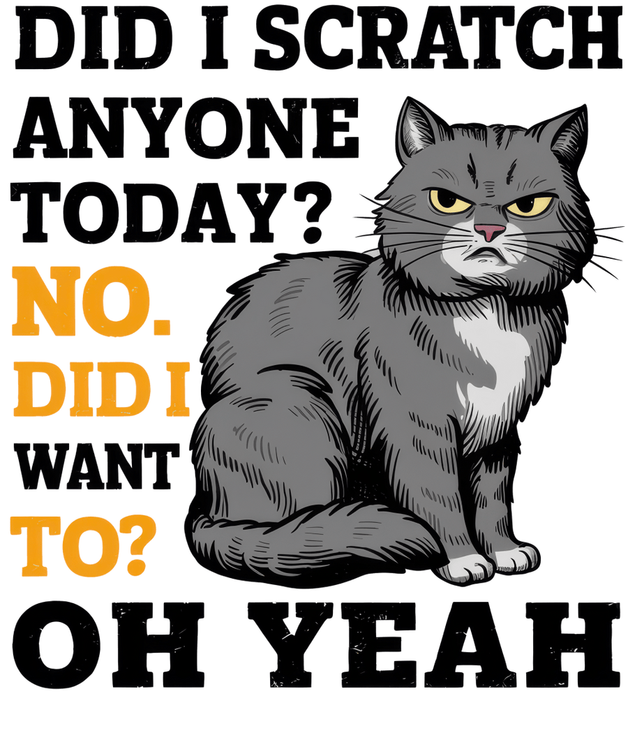 Did I Scratch Anyone Today 1 - Ready To Press DTF Transfers - Buy Bulk DTF