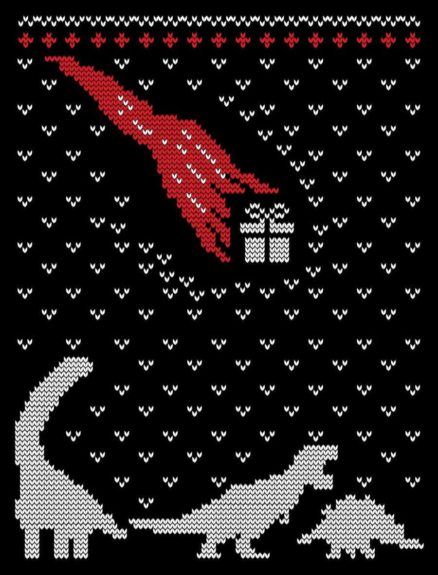 Dinosaur Ugly Christmas Sweater Party Ready To Press DTF Transfer - Buy Bulk DTF