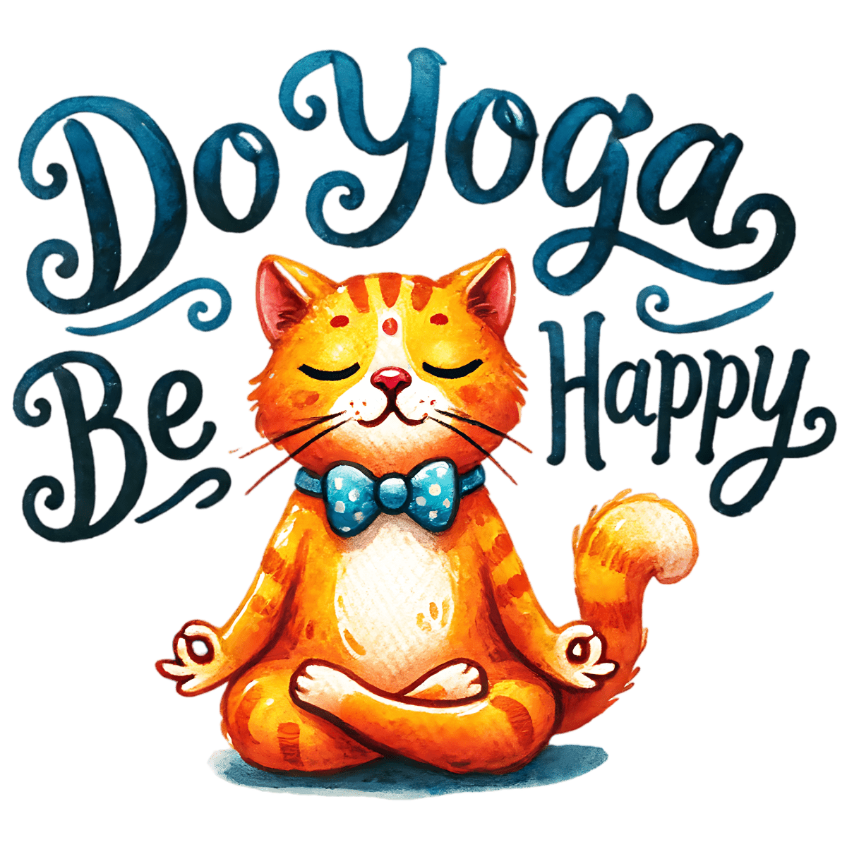 Do Yoga Be Happy - Ready To Press DTF Transfers - Buy Bulk DTF