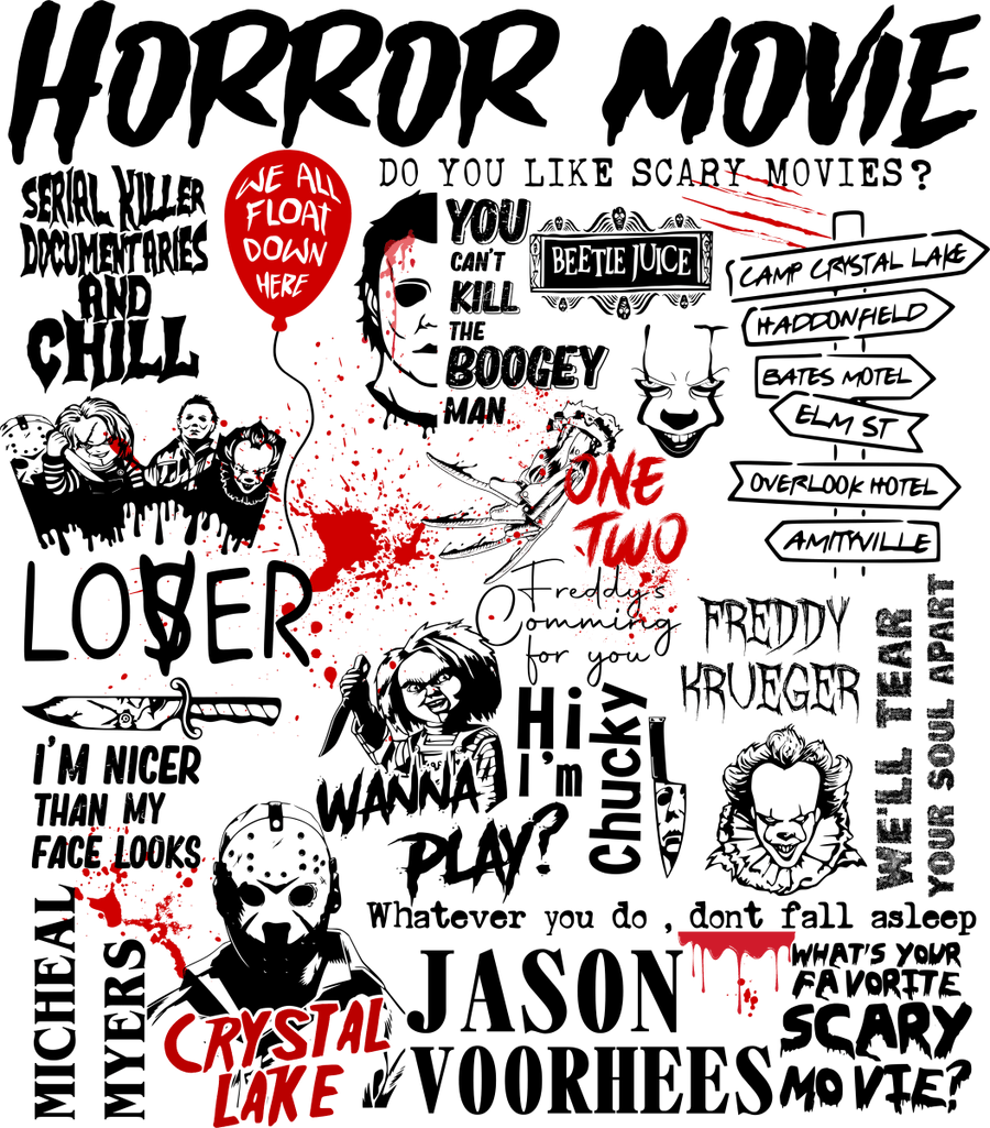Do You Like Scary Movies Halloween Ready to Press DTF Transfer - Buy Bulk DTF
