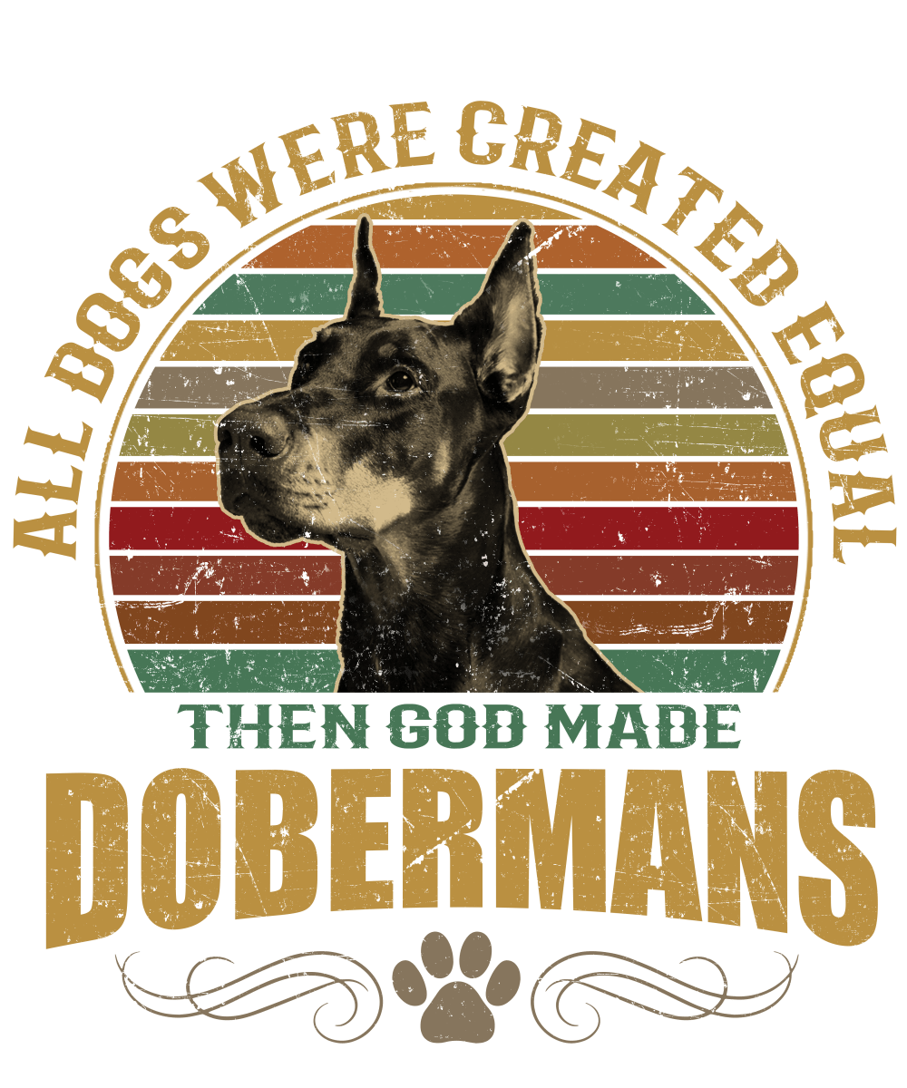 DOBERMANS Dog Lover Unisex Men’s T-Shirt Ready To Press DTF Transfer - Buy Bulk DTF