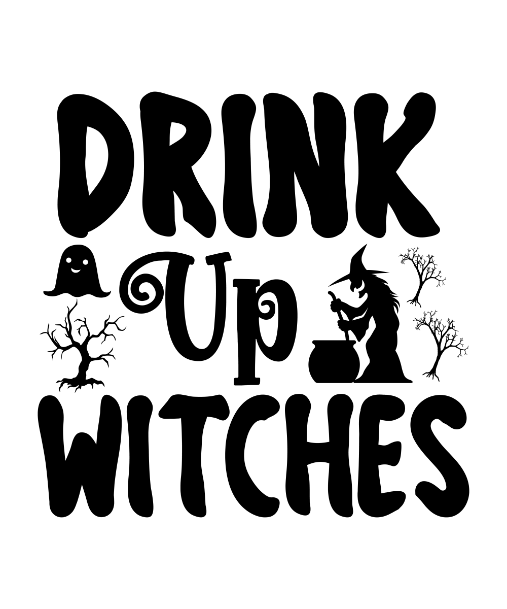 Drink Up Witches Ready To Press DTF Transfer - Buy Bulk DTF