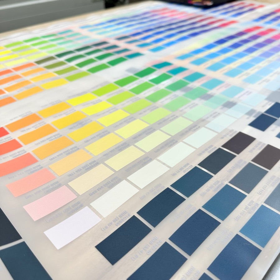 DTF Color Chart - 22x24" - Buy Bulk DTF