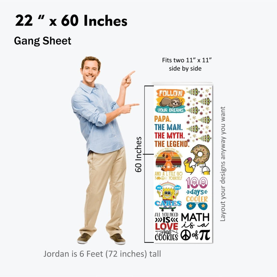 DTF Gang Sheet Builder - Multiple Sizes - Buy Bulk DTF