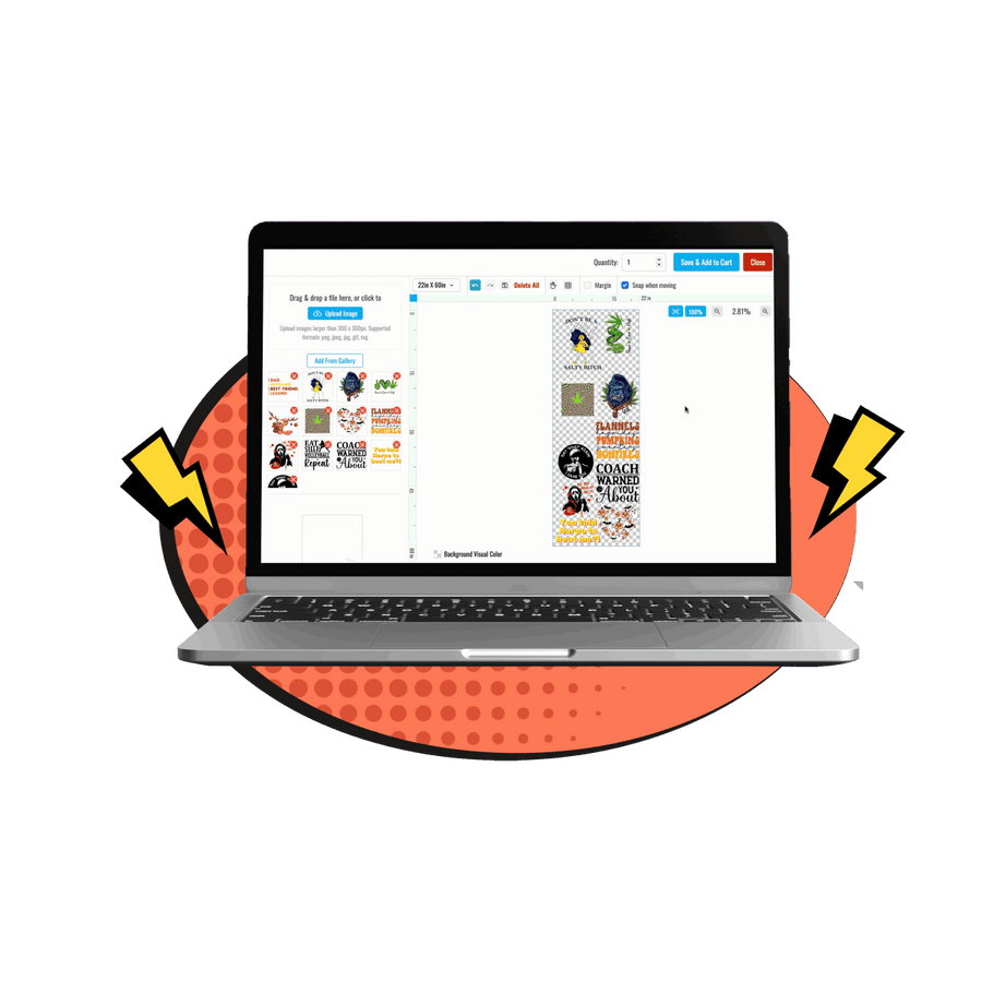 DTF Gang Sheet Builder - Multiple Sizes - Buy Bulk DTF