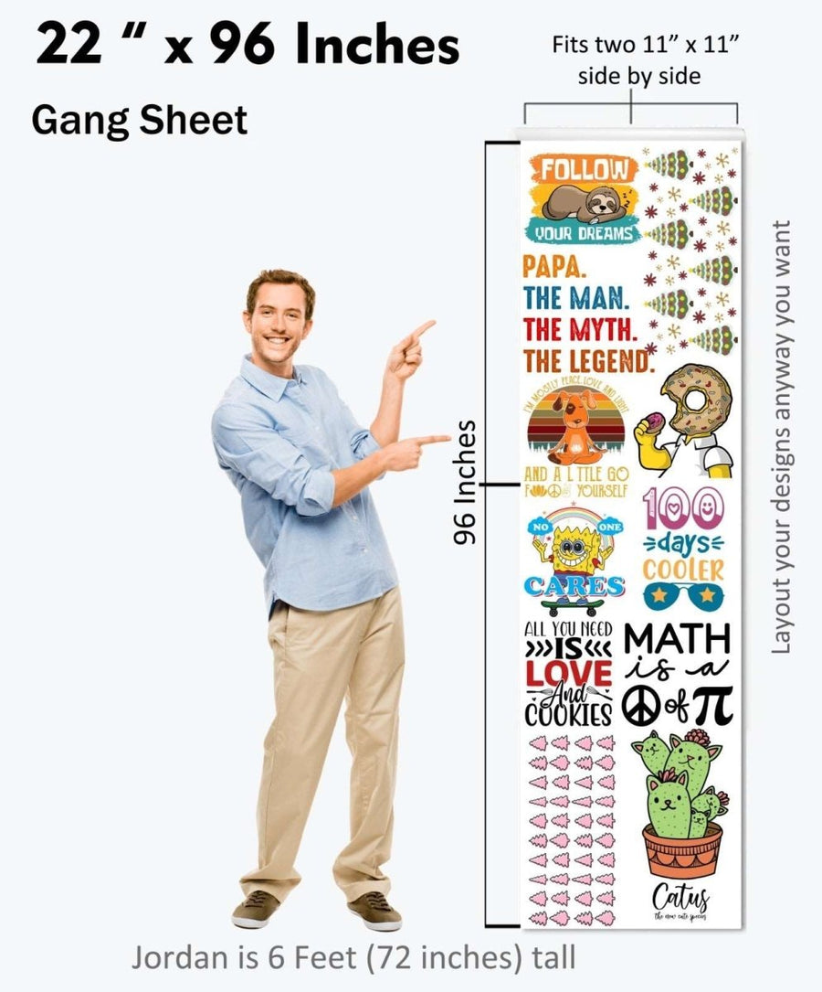 DTF Gang Sheet Builder - Multiple Sizes - Buy Bulk DTF