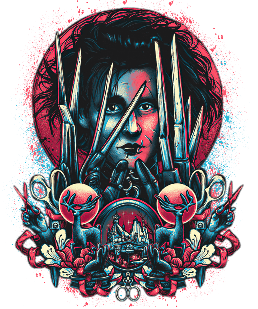 Edward Scissorhands - Ready To Press DTF Transfer - Buy Bulk DTF