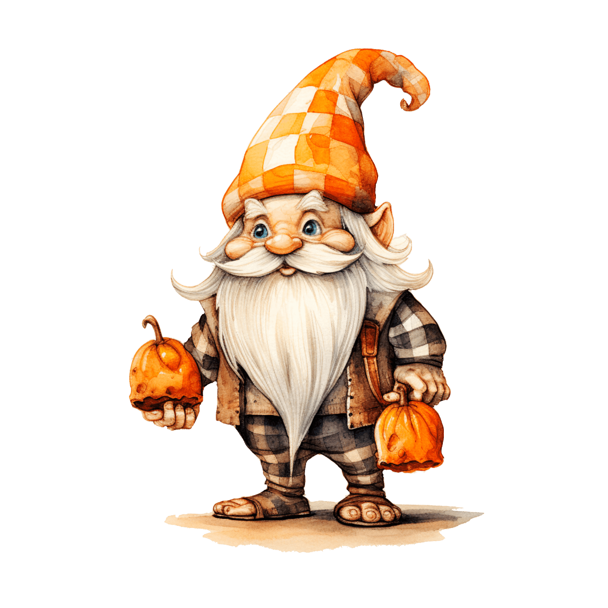 Elegant Watercolor Holiday Pumpkins & Autumn Magic – Ready To Press DTF Transfers - Buy Bulk DTF