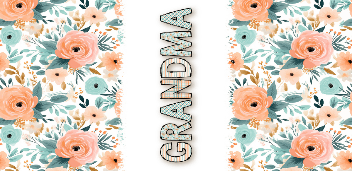 Embrace of Elegance - UV DTF Libbey Glass Wrap - Buy Bulk DTF