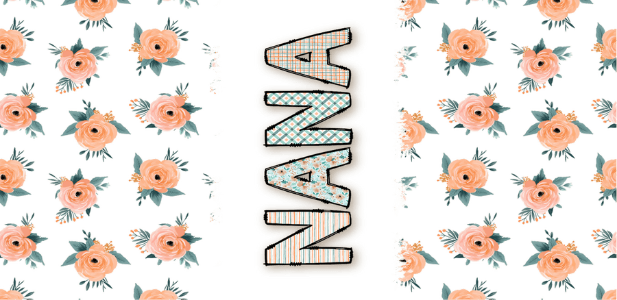 Endearing Elegance - UV DTF Libbey Glass Wrap - Buy Bulk DTF