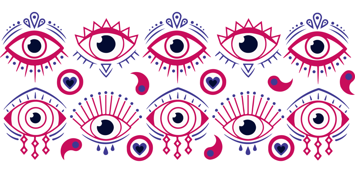 Evil Eyes - UV DTF Libbey Glass Wrap - Buy Bulk DTF