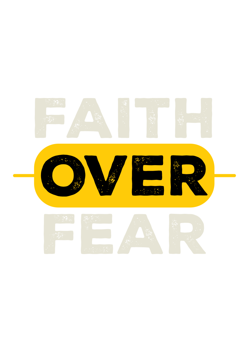 Faith Over Fear Ready To Press DTF Transfer - Buy Bulk DTF
