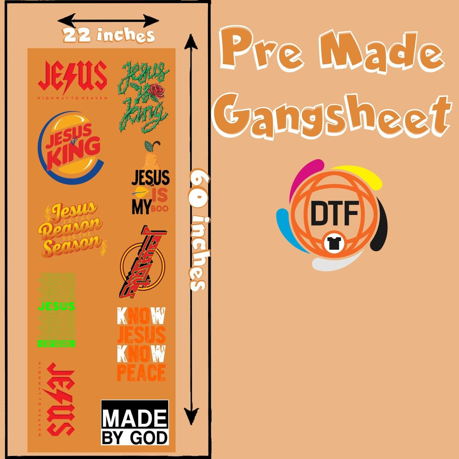 Faithful Foundations Crew Premade DTF Gangsheet - Buy Bulk DTF