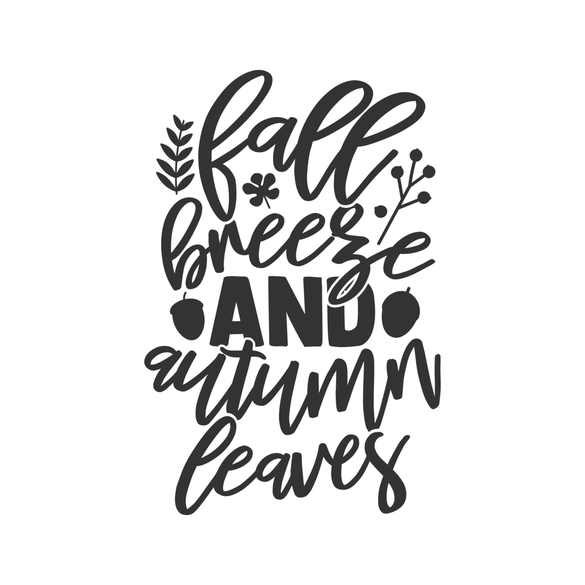 Fall Breeze And Autumn Leaves - Ready To Press DTF Transfers - Buy Bulk DTF