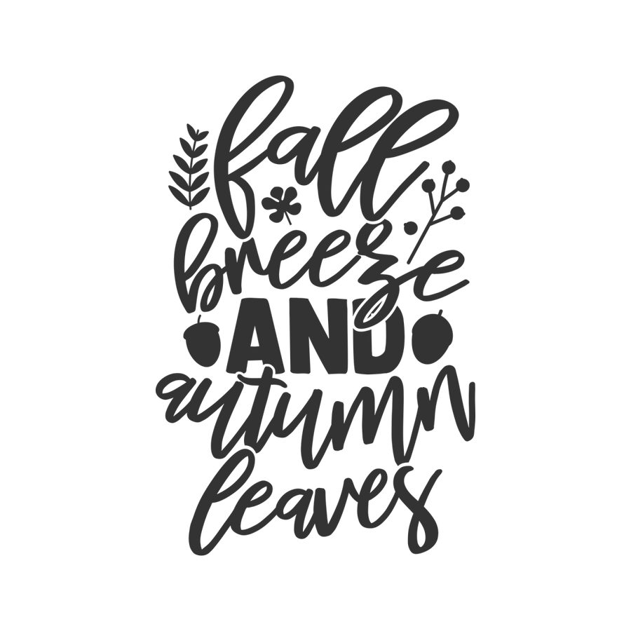 Fall Breeze And Autumn Leaves - Ready To Press DTF Transfers - Buy Bulk DTF