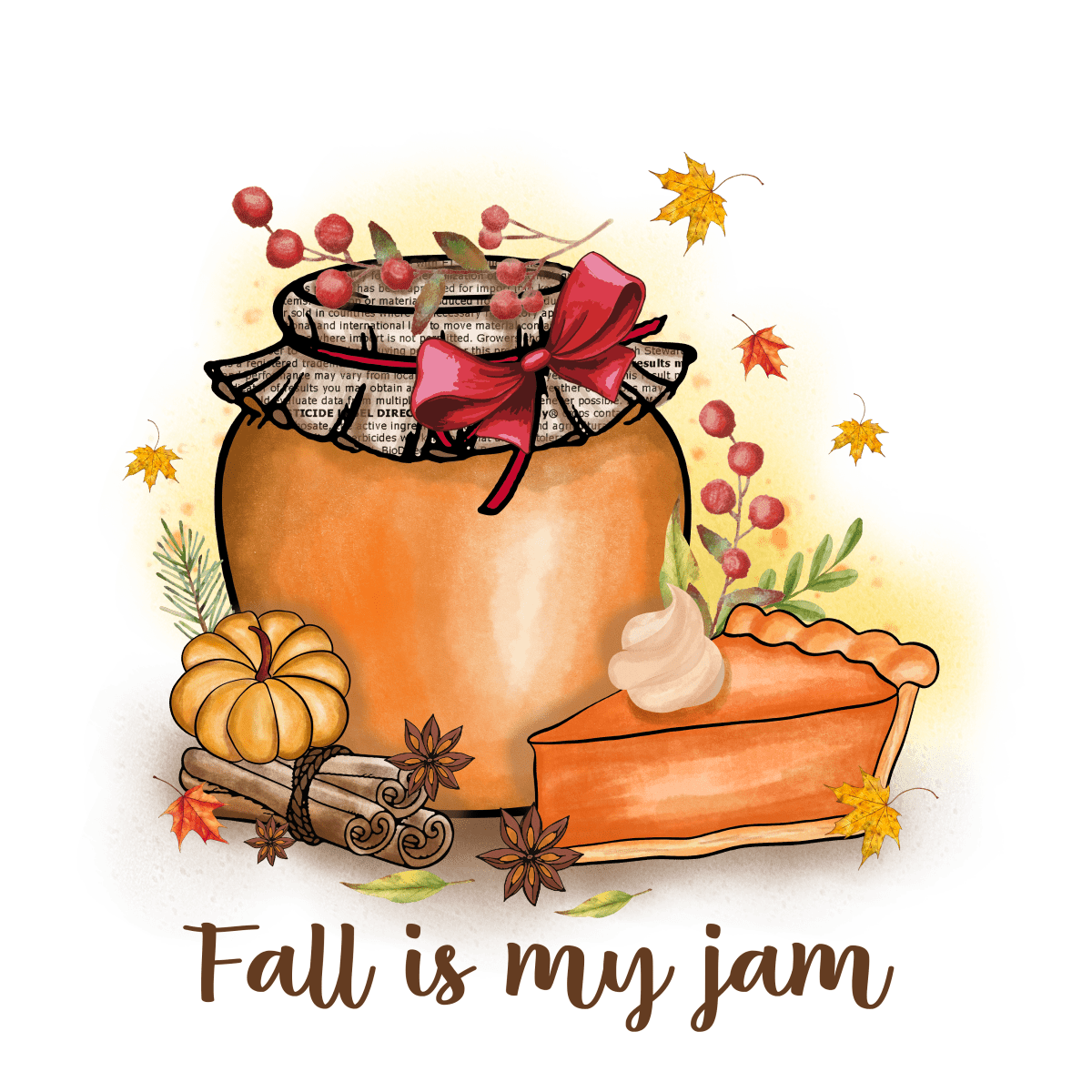 Fall Is My Jam - Ready To Press DTF Transfer - Buy Bulk DTF