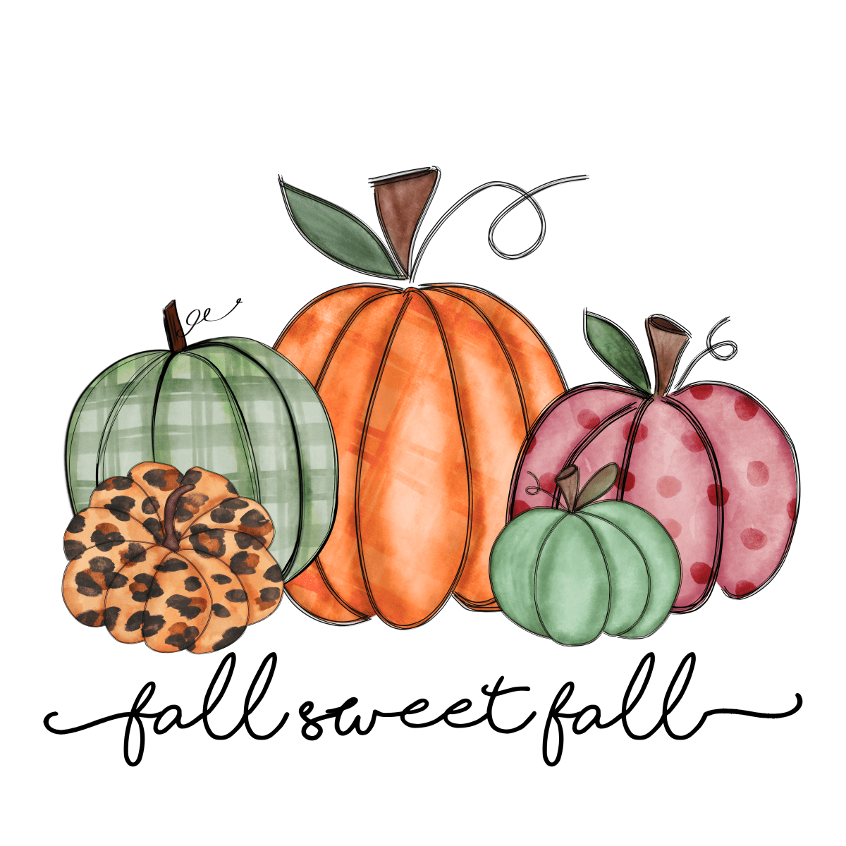 Fall Sweet Fall - Ready To Press DTF Transfers - Buy Bulk DTF