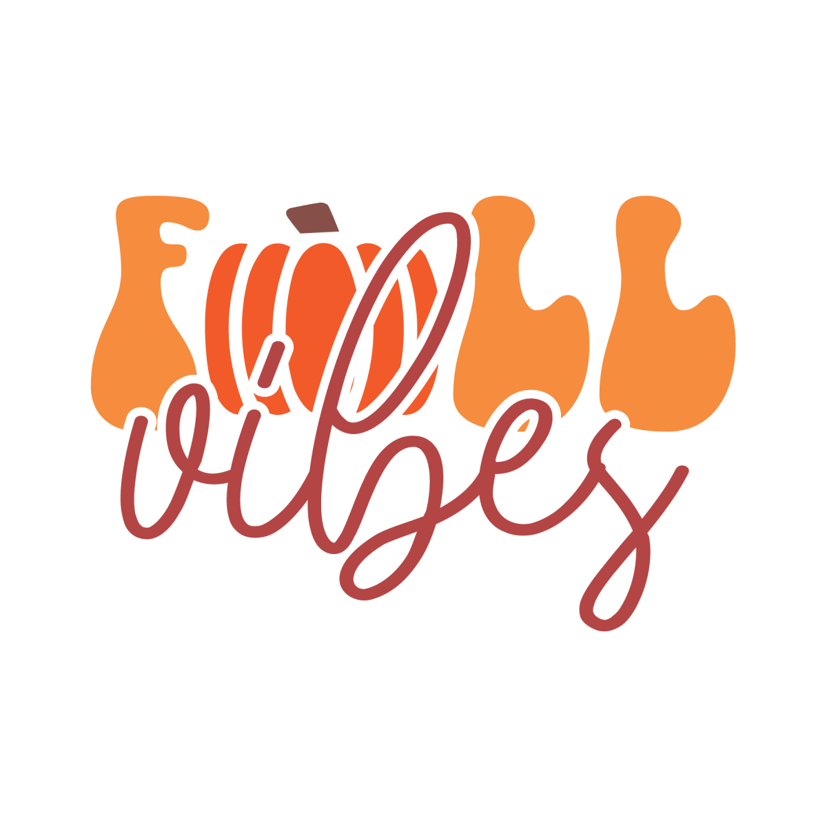 Fall Vibes Pumpkin Ready To Press DTF Transfer - Buy Bulk DTF