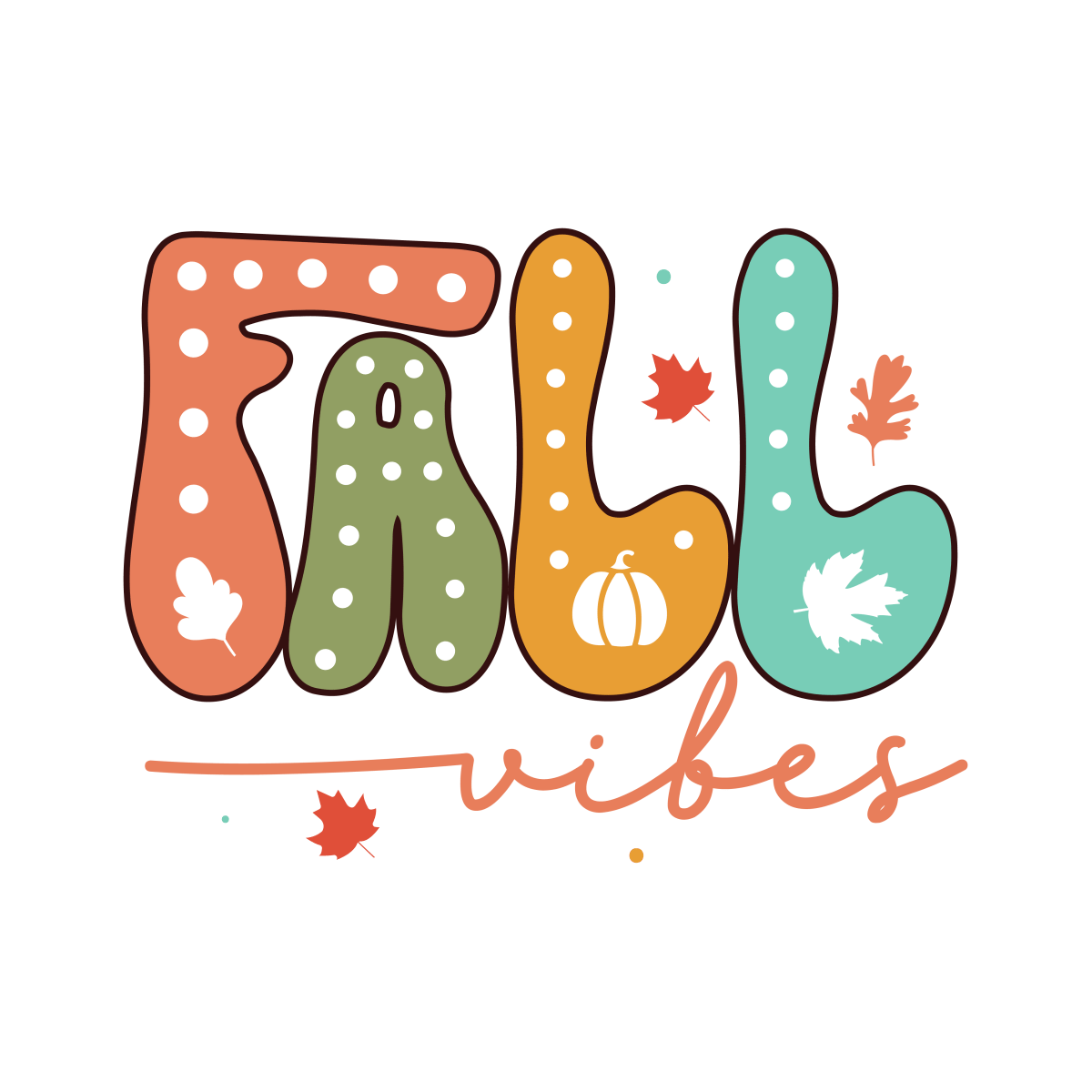 Fall Vibes - Ready To Press DTF Transfers - Buy Bulk DTF