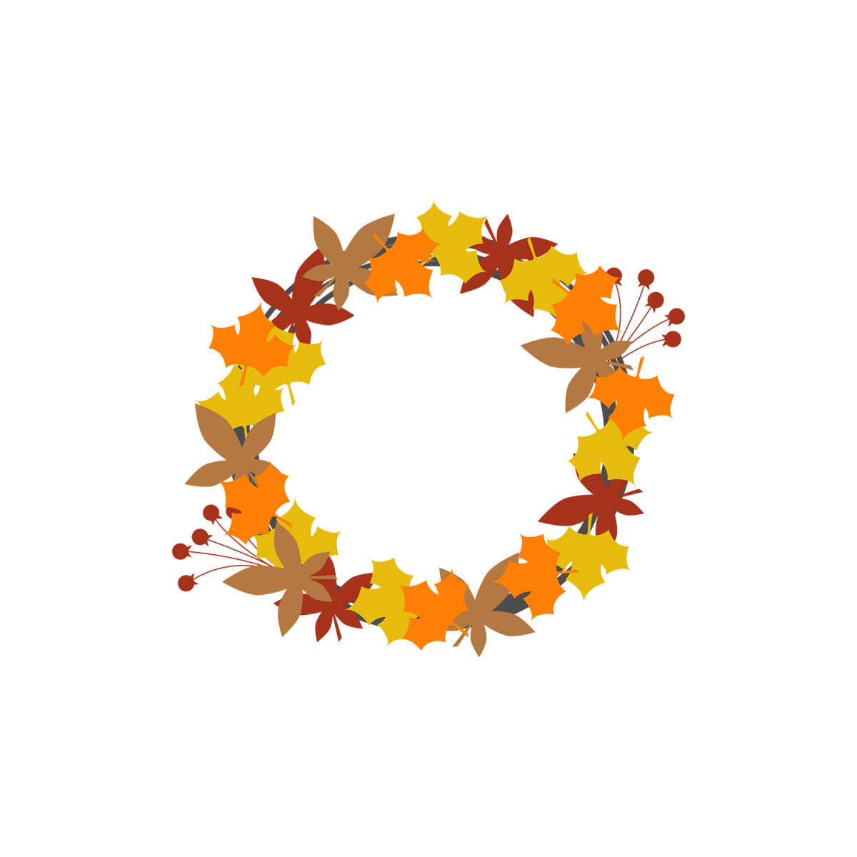 Fall Wreath - 02 - Ready To Press DTF Transfers - Buy Bulk DTF