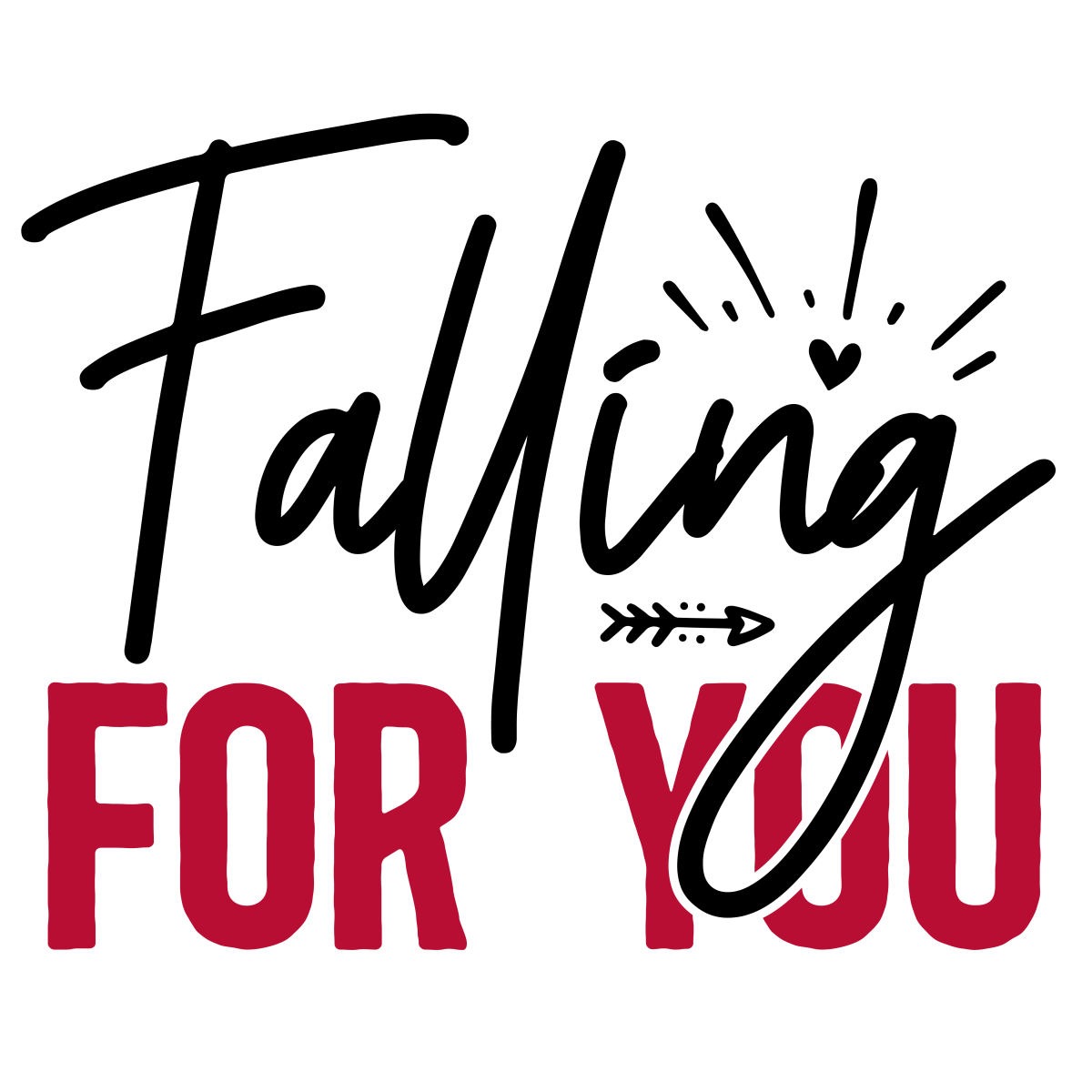 Falling For You - 01 Ready To Press DTF Transfer - Buy Bulk DTF