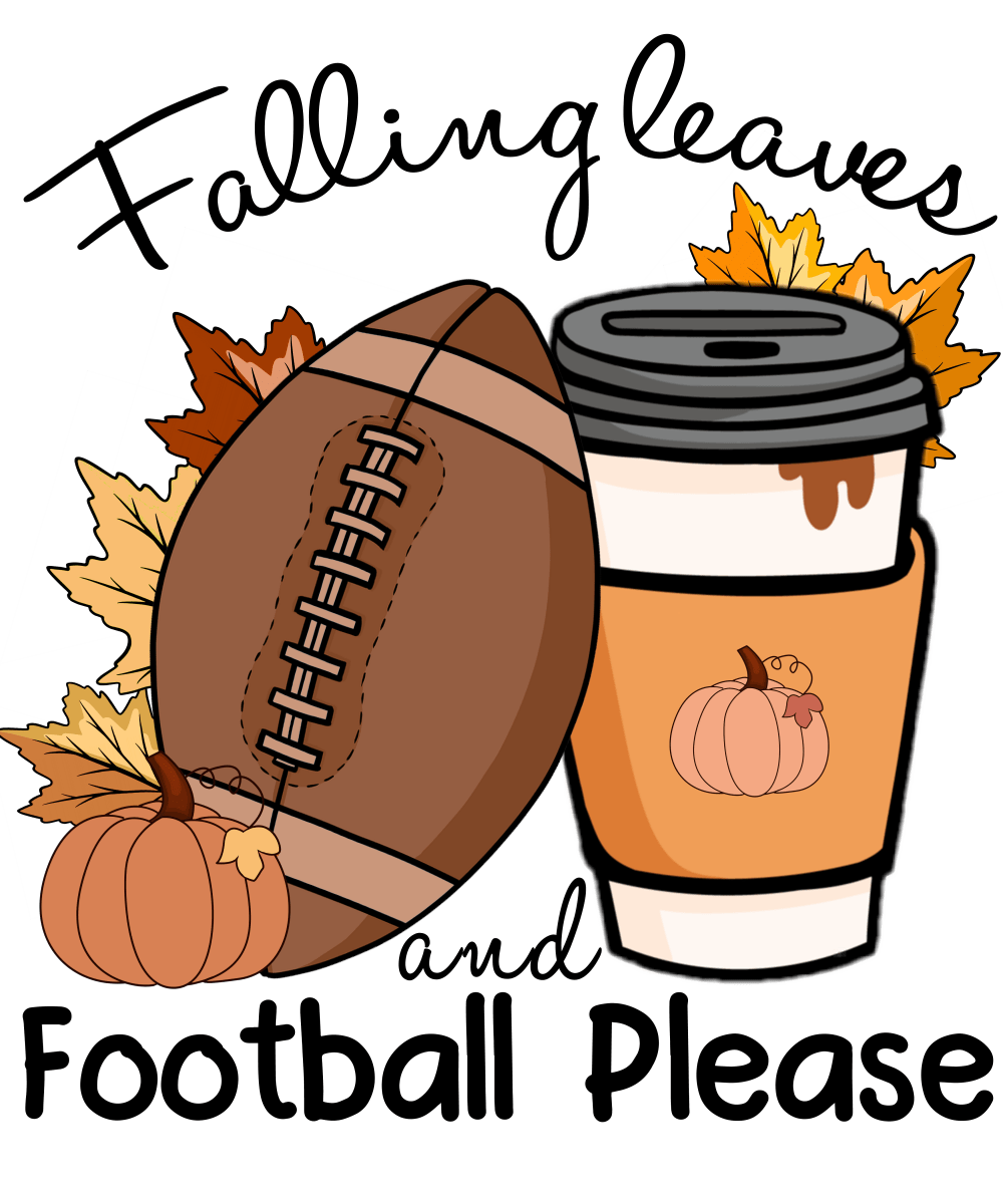 Falling Leaves & Football Please - Ready To Press DTF Transfers - Buy Bulk DTF