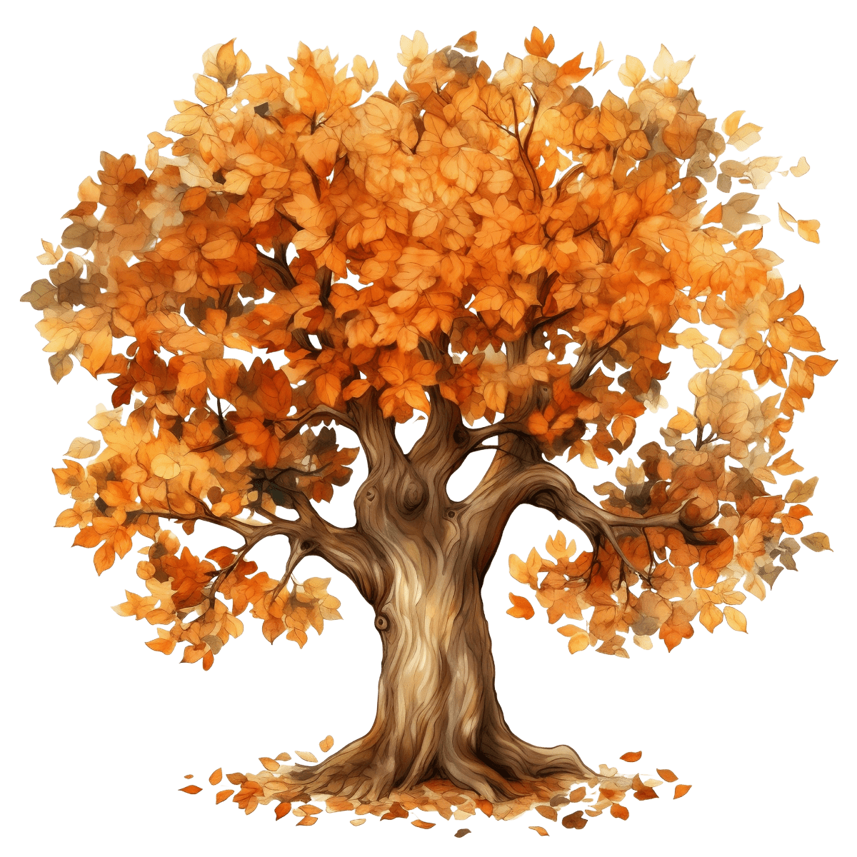 Falling Leaves - Ready To Press DTF Transfer - Buy Bulk DTF