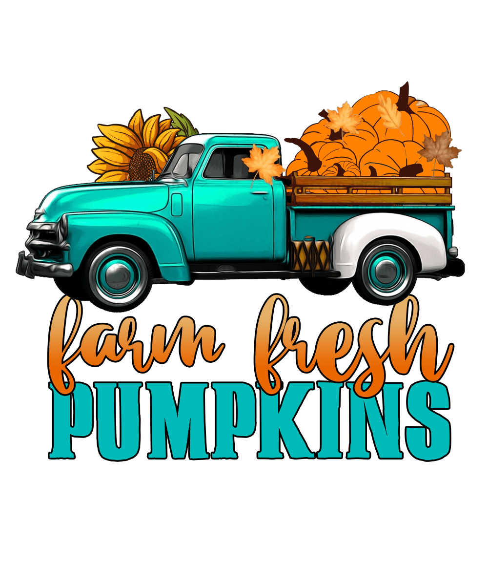 Farm Fresh Pumpkins - Ready To Press DTF Transfers - Buy Bulk DTF