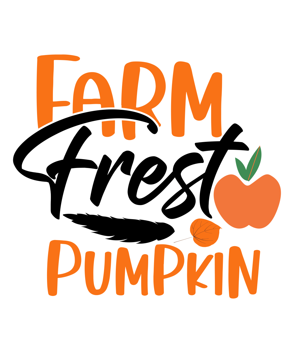 Farm Frest Pumpkin - 3 Ready To Press DTF Transfer - Buy Bulk DTF