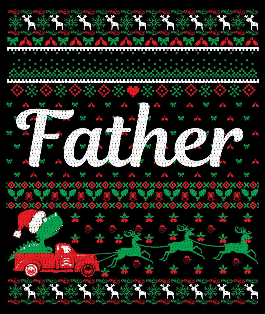 Father Ugly Christmas Sweater Party Ready To Press DTF Transfer - Buy Bulk DTF