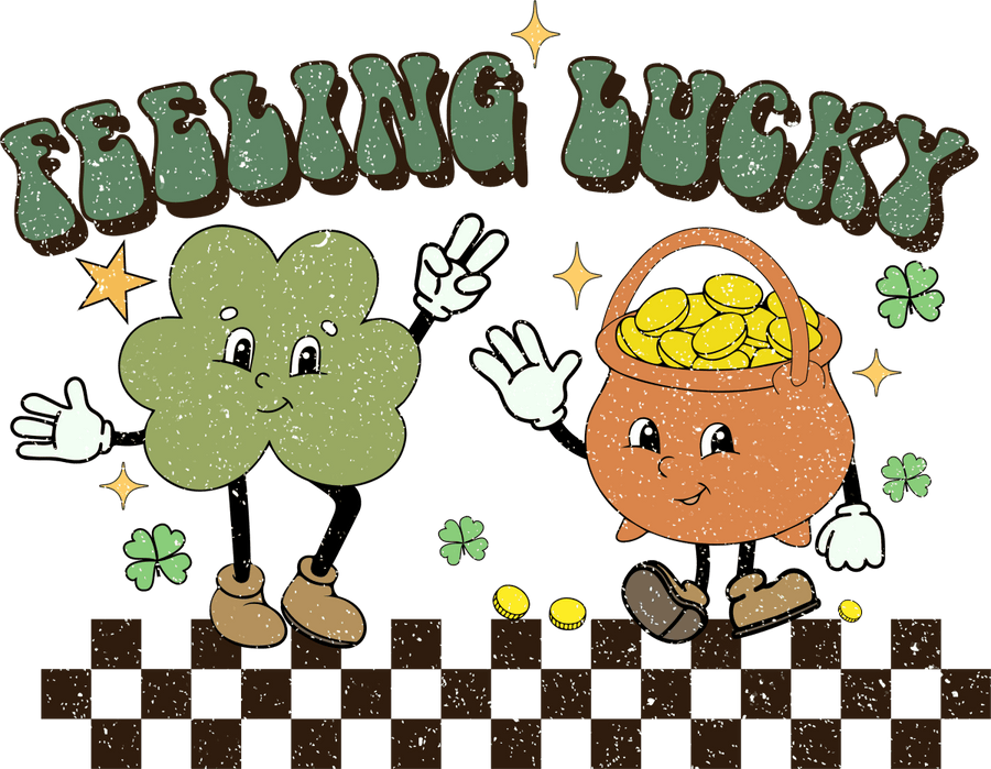 Feeling Lucky Ready to Press DTF Transfer Ready to Press DTF Transfer - Buy Bulk DTF