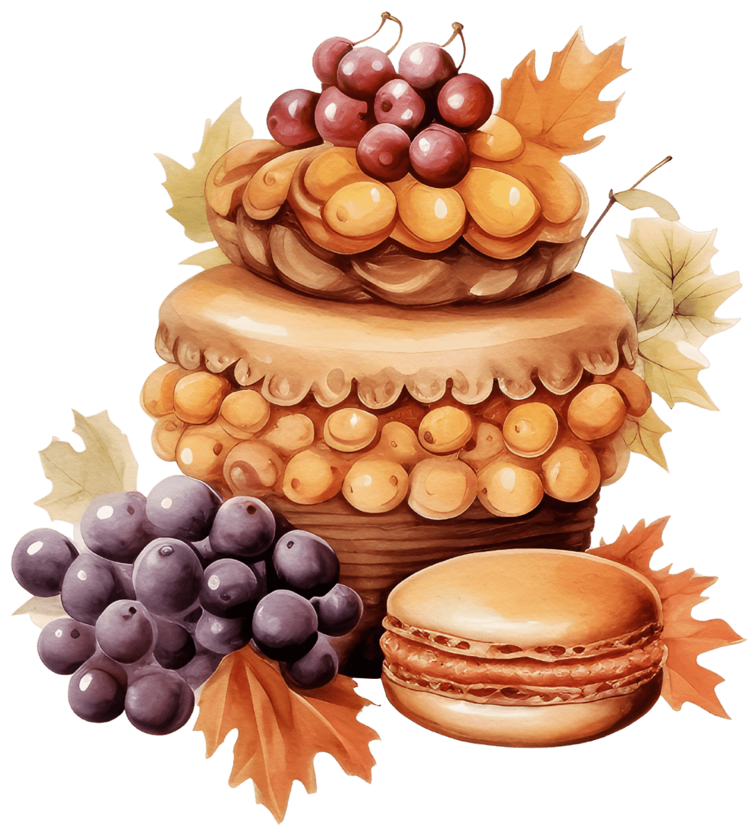 Festive Cake Watercolor Ready to Press DTF Transfers - Buy Bulk DTF