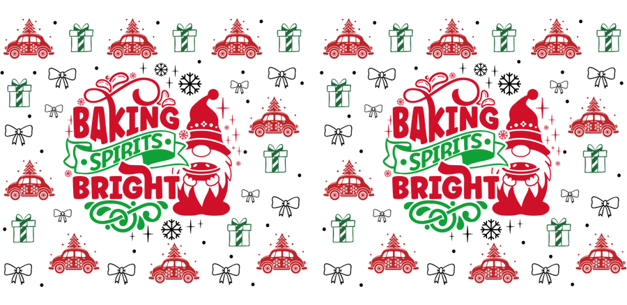 Festive Frost Collection UV DTF Libbey Glass Wrap - Buy Bulk DTF