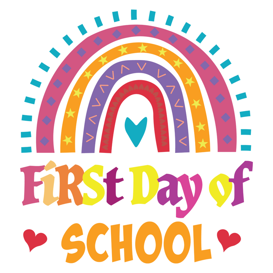 First Day Of School 2 - Ready To Press DTF Transfers - Buy Bulk DTF