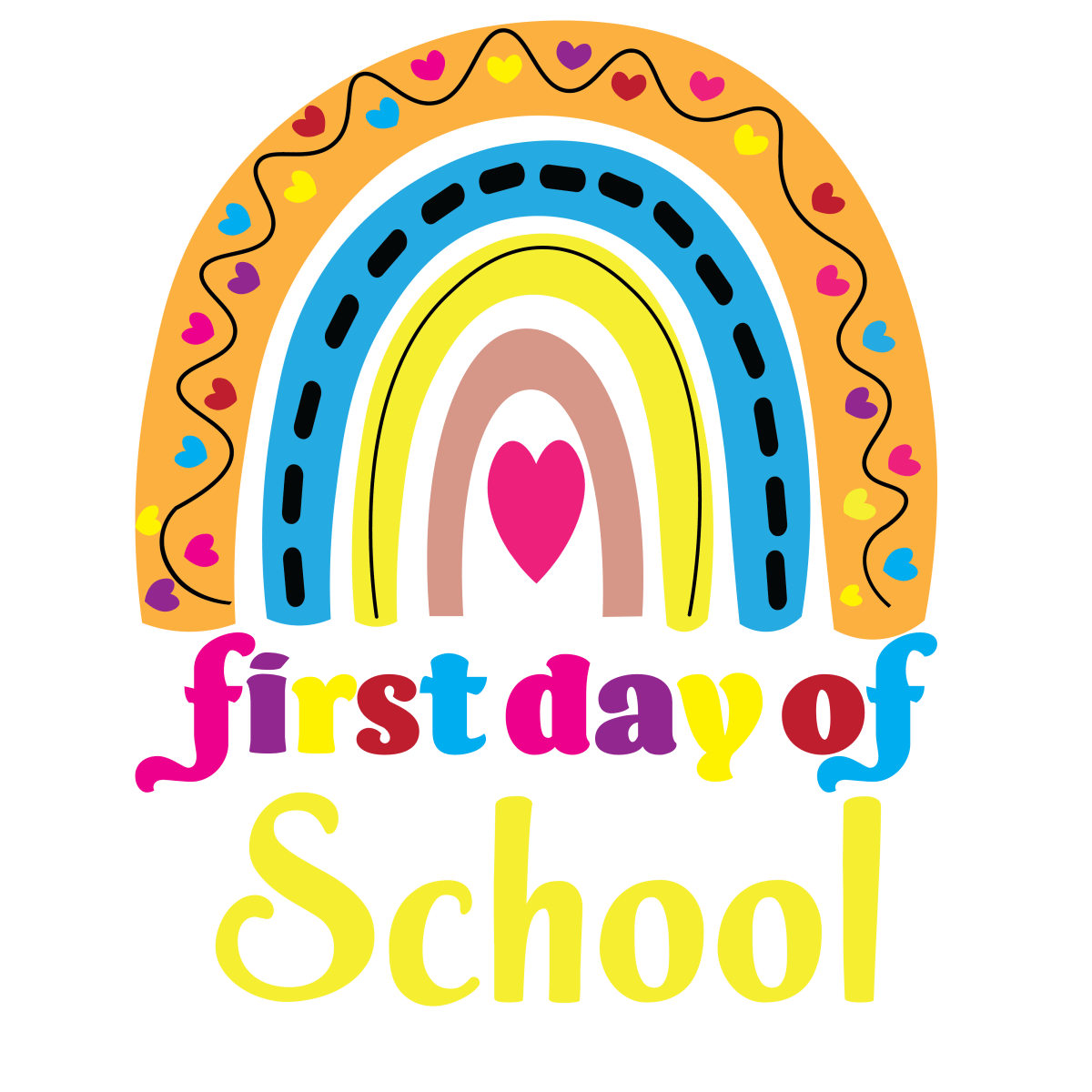 First Day Of School - Ready To Press DTF Transfers - Buy Bulk DTF