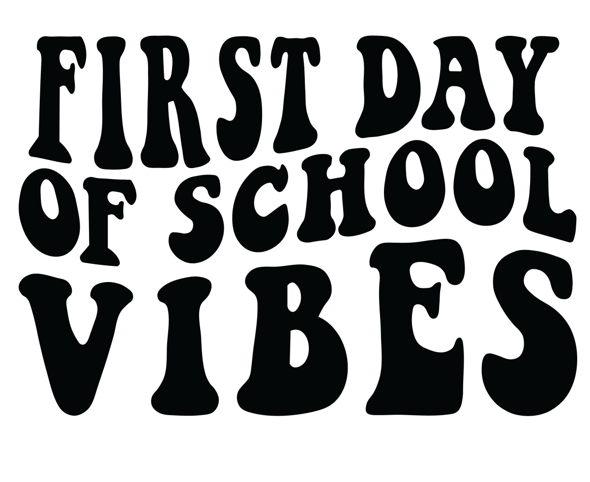 First Day Of School Vibes 2 - Ready To Press DTF Transfers - Buy Bulk DTF